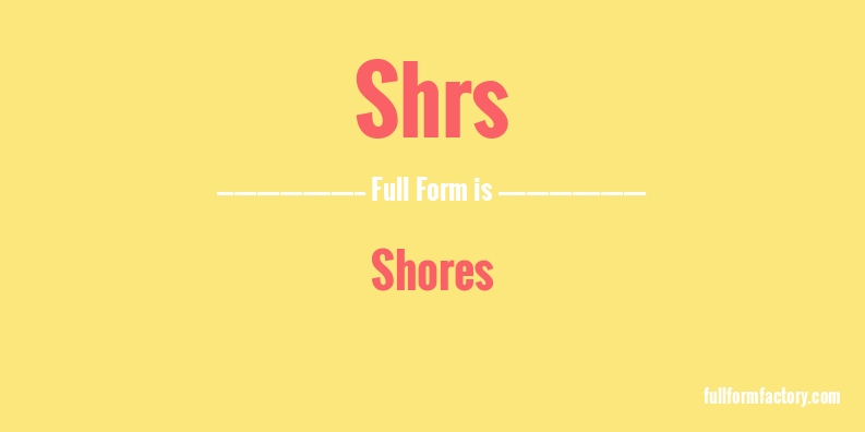 shrs-full-form