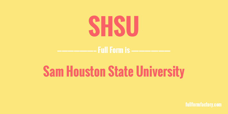 shsu-full-form