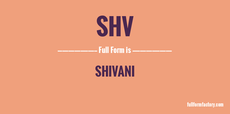shv-full-form