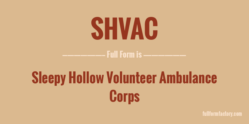 shvac-full-form