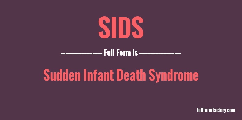 sids-full-form