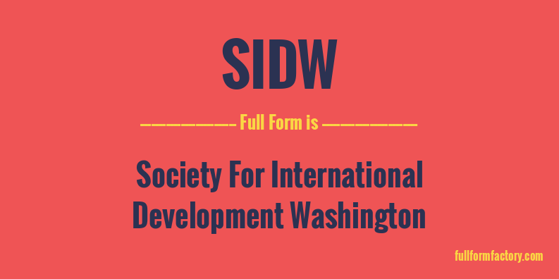 sidw-full-form