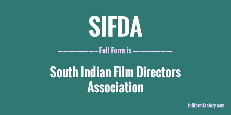 sifda-full-form