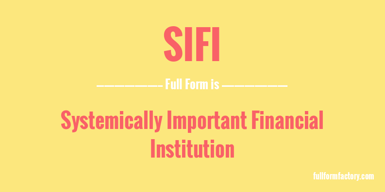 sifi-full-form