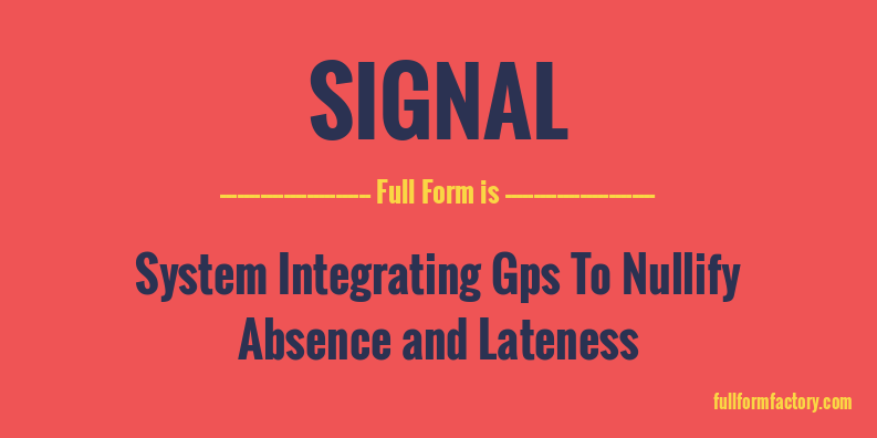 signal-full-form