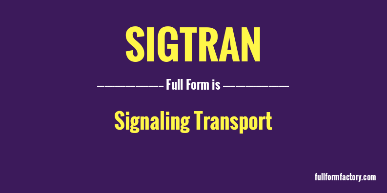 sigtran-full-form