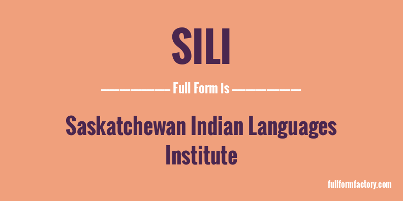 sili-full-form