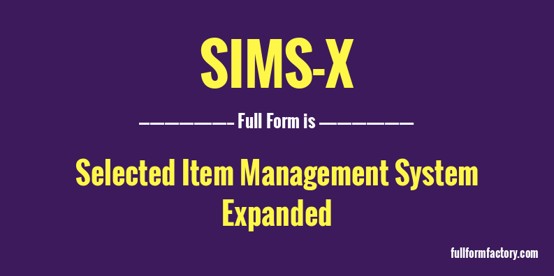 sims-x-full-form