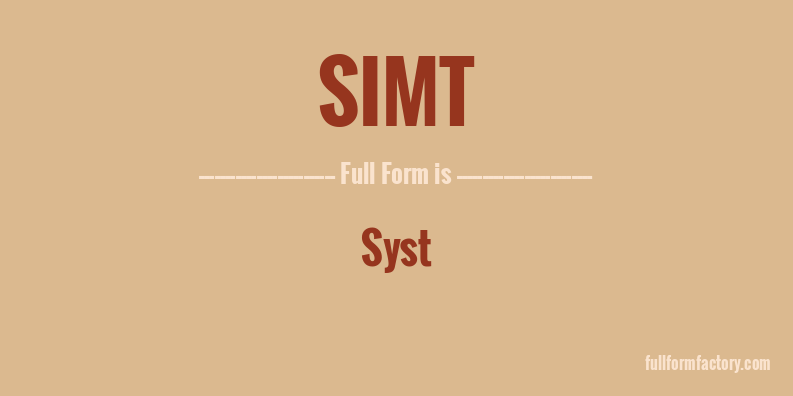 simt-full-form