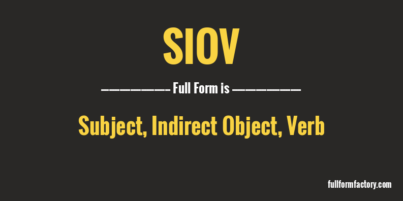siov-full-form
