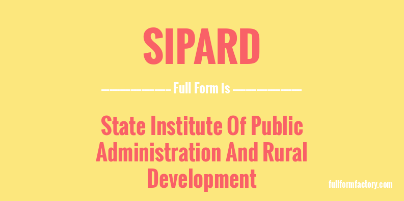 sipard-full-form