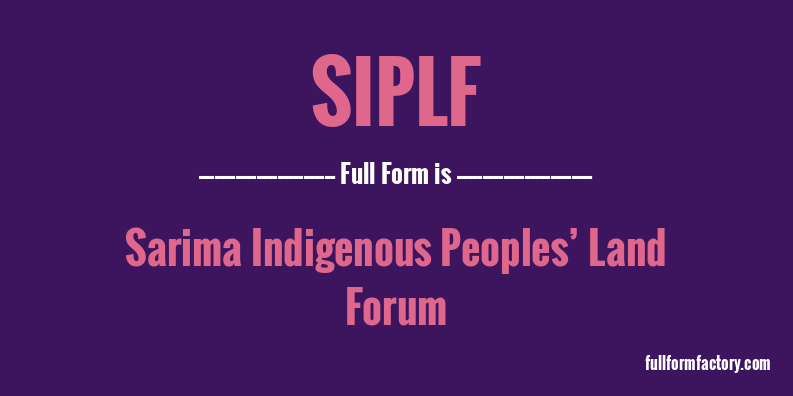 siplf-full-form