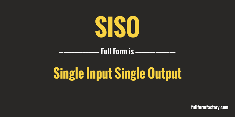 siso-full-form