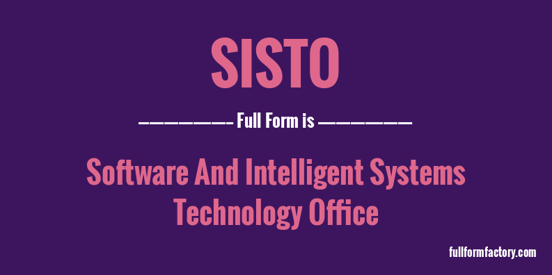 sisto-full-form