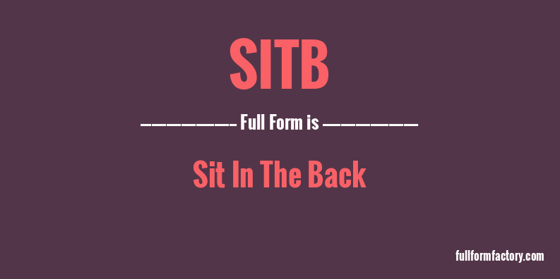 sitb-full-form