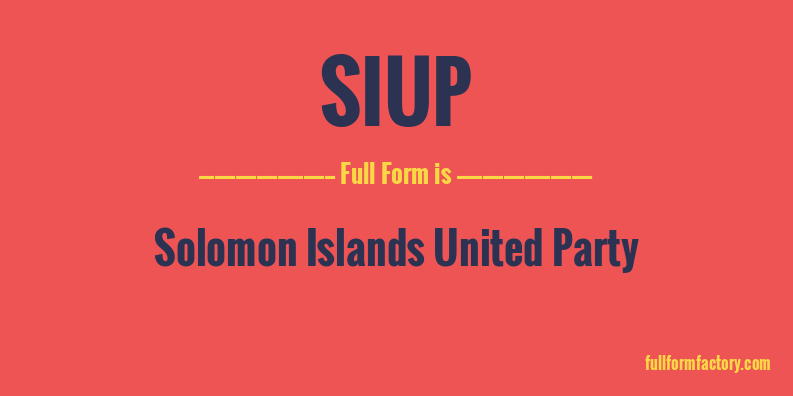 siup-full-form