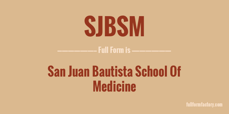 sjbsm-full-form