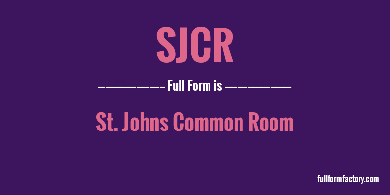 sjcr-full-form
