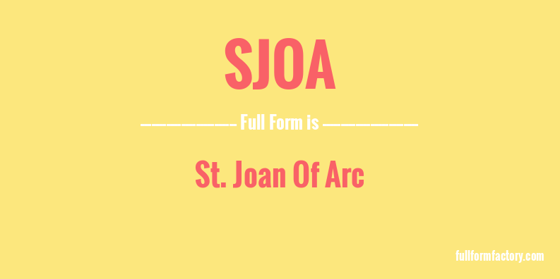 sjoa-full-form