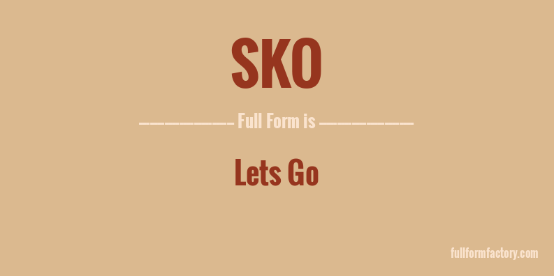 sko-full-form