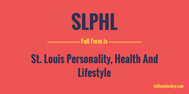 slphl-full-form