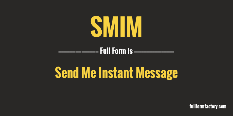 smim-full-form