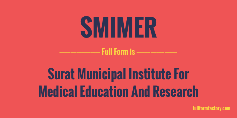 smimer-full-form