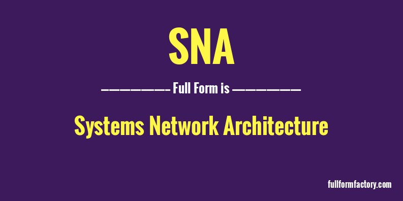 sna-full-form