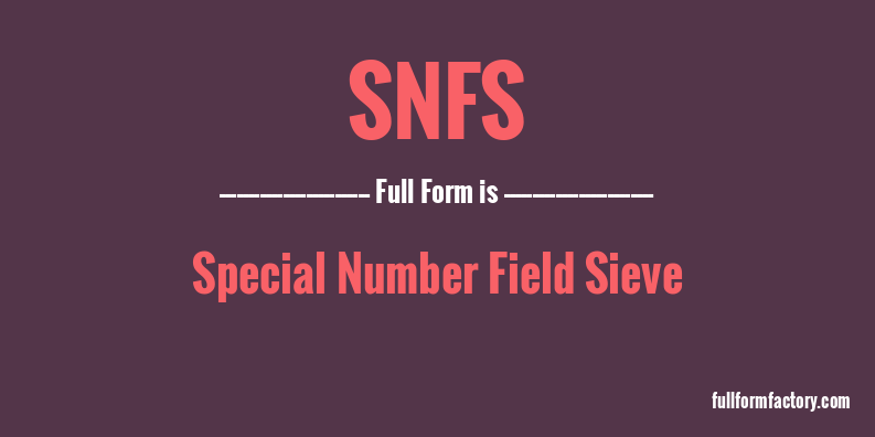 snfs-full-form