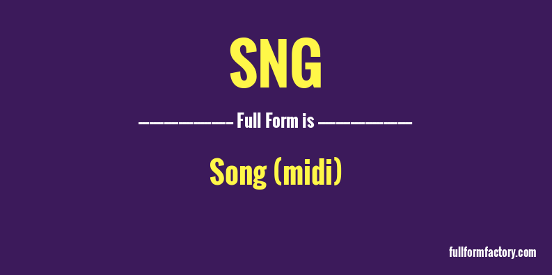 sng-full-form