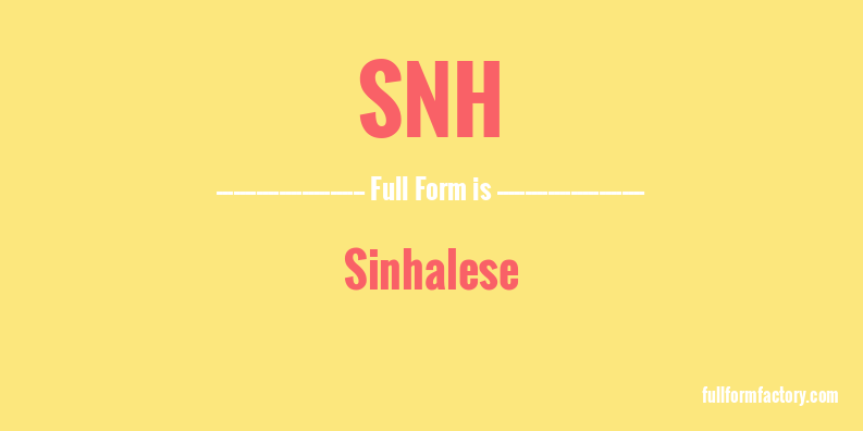 snh-full-form