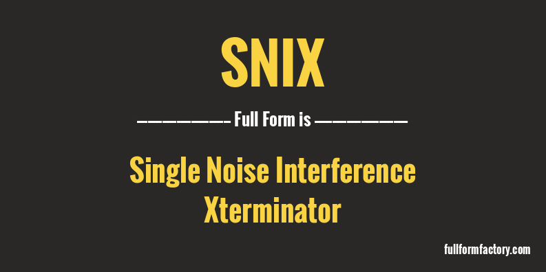 snix-full-form