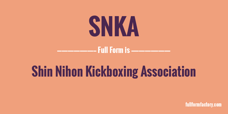 snka-full-form
