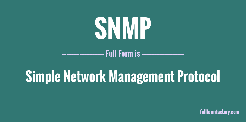 snmp-full-form