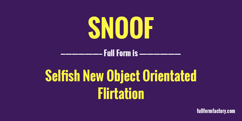 snoof-full-form