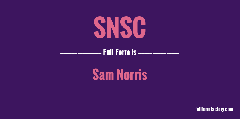snsc-full-form