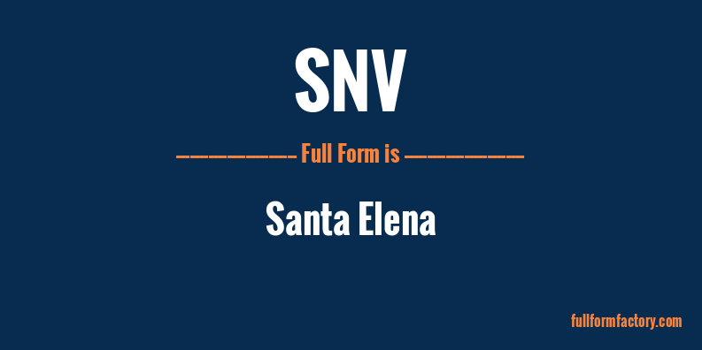 snv-full-form