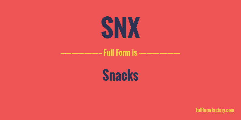 snx-full-form