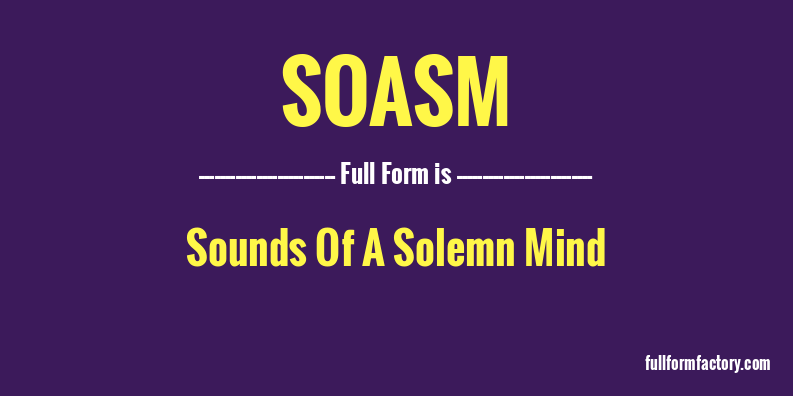 soasm-full-form