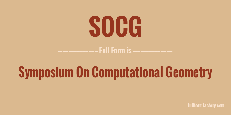 socg-full-form