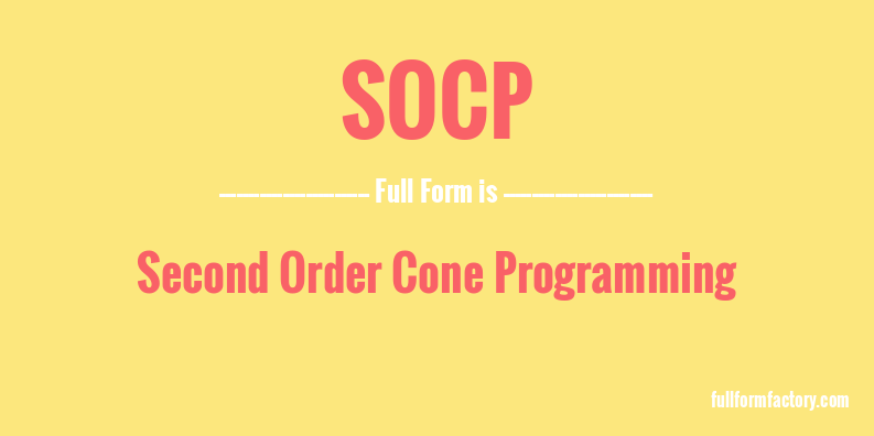 socp-full-form