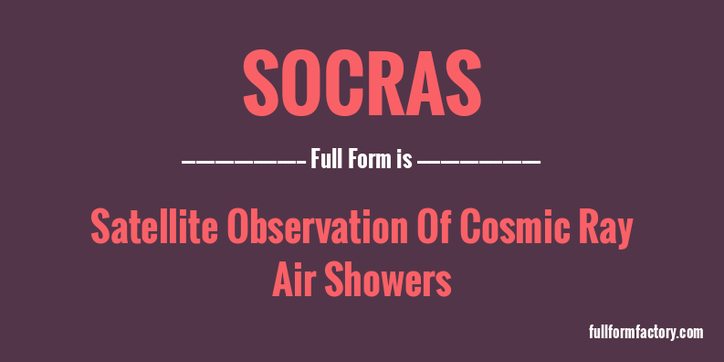 socras-full-form