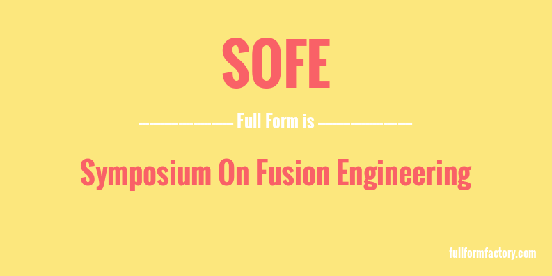 sofe-full-form