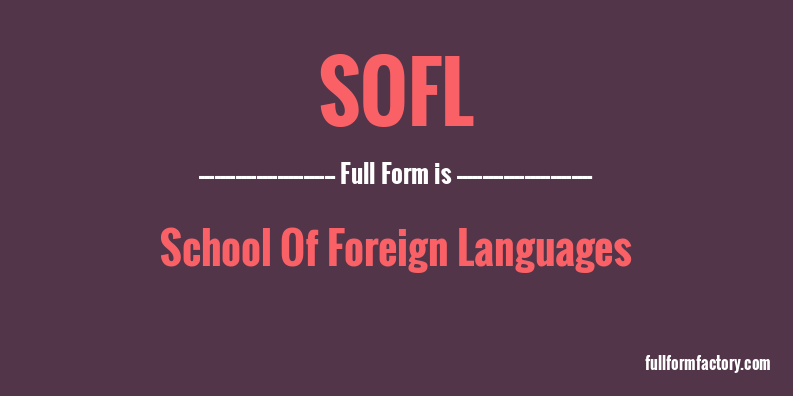 sofl-full-form