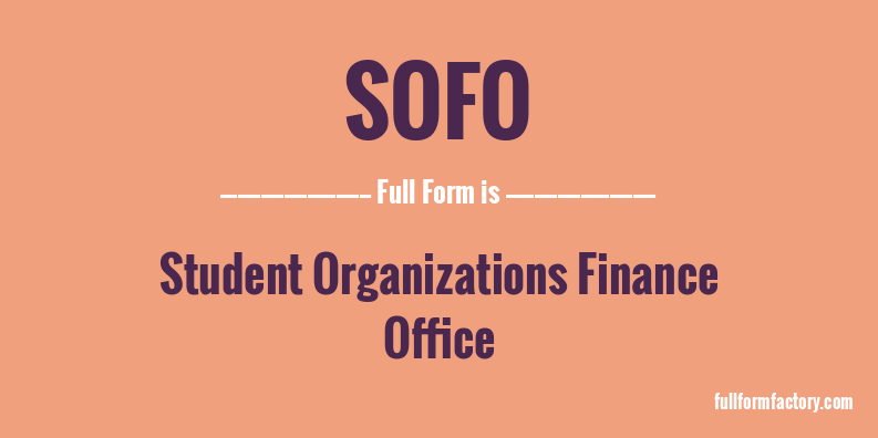 sofo-full-form