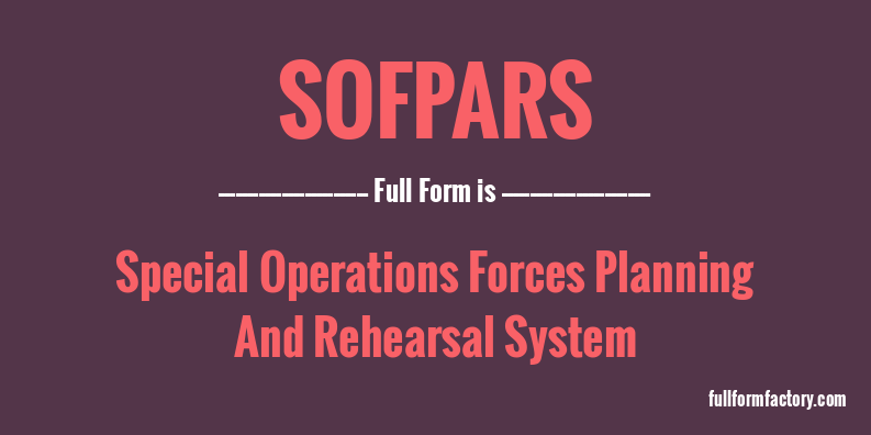 sofpars-full-form