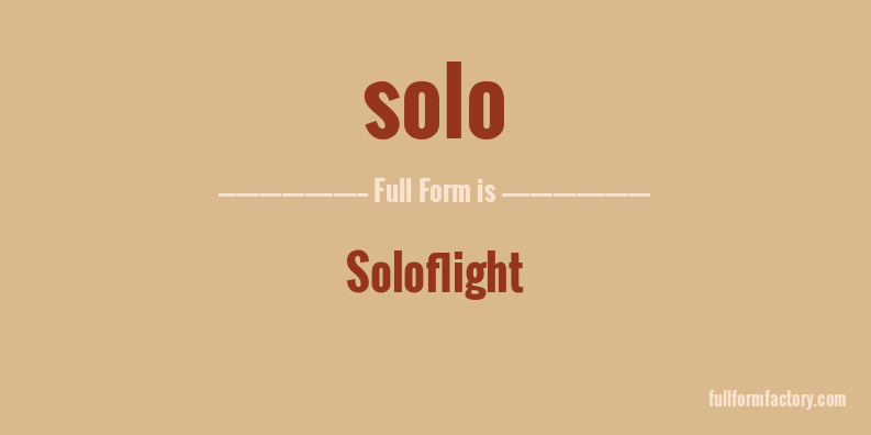 solo-full-form