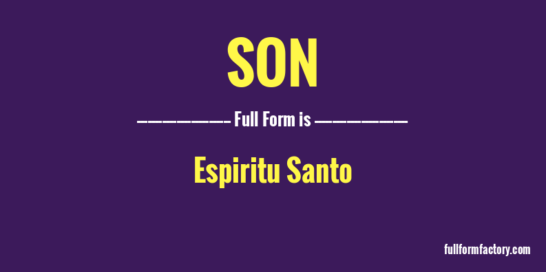 son-full-form