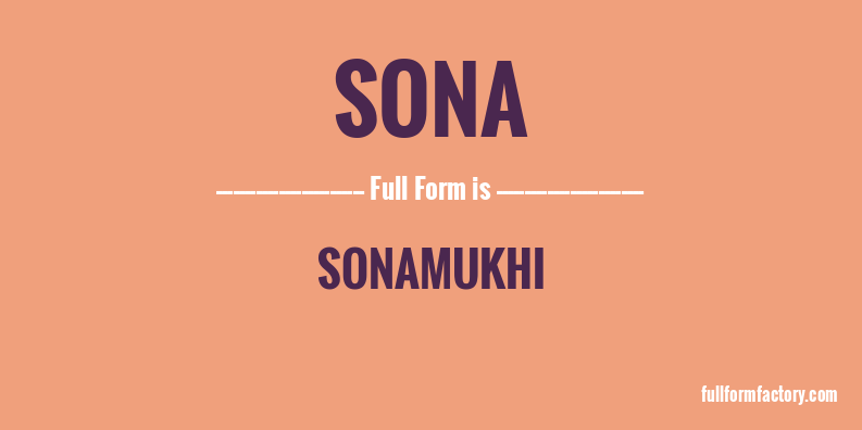 sona-full-form