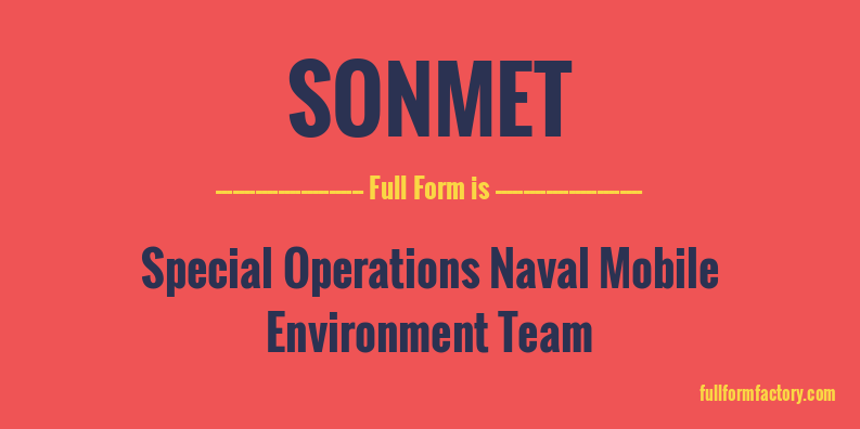 sonmet-full-form